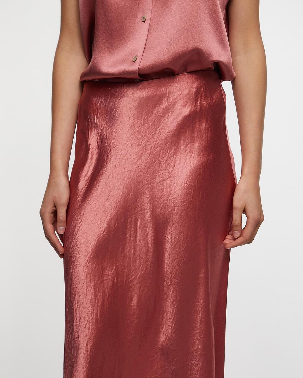 Skirt Satin Maxi Wood - 5