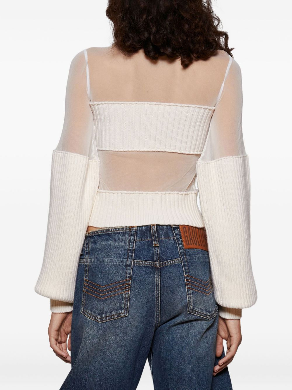 ribbed wool sweater - 5