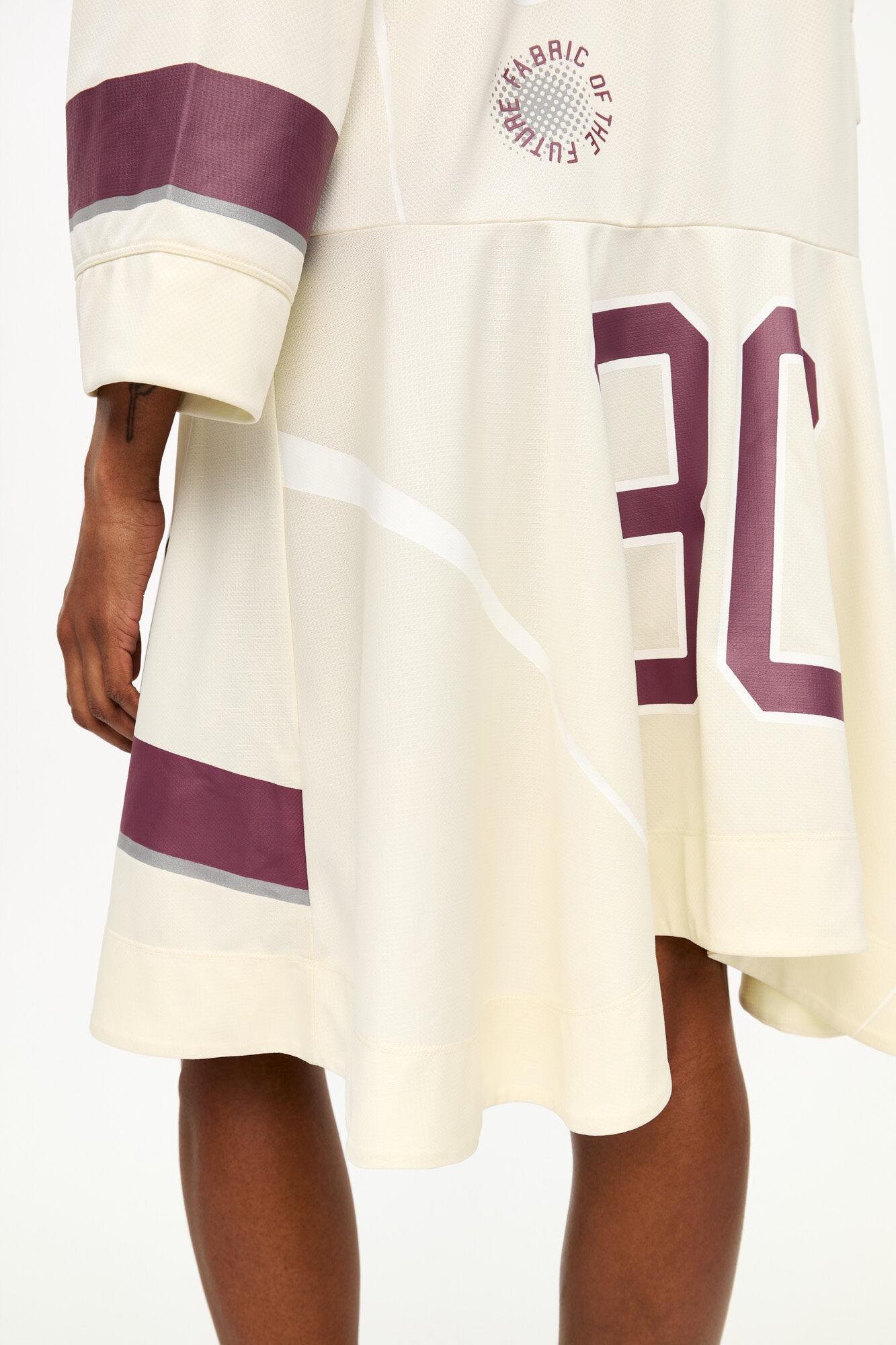 OFF-WHITE FUTURE MESH OVERSIZED MINI DRESS - 6