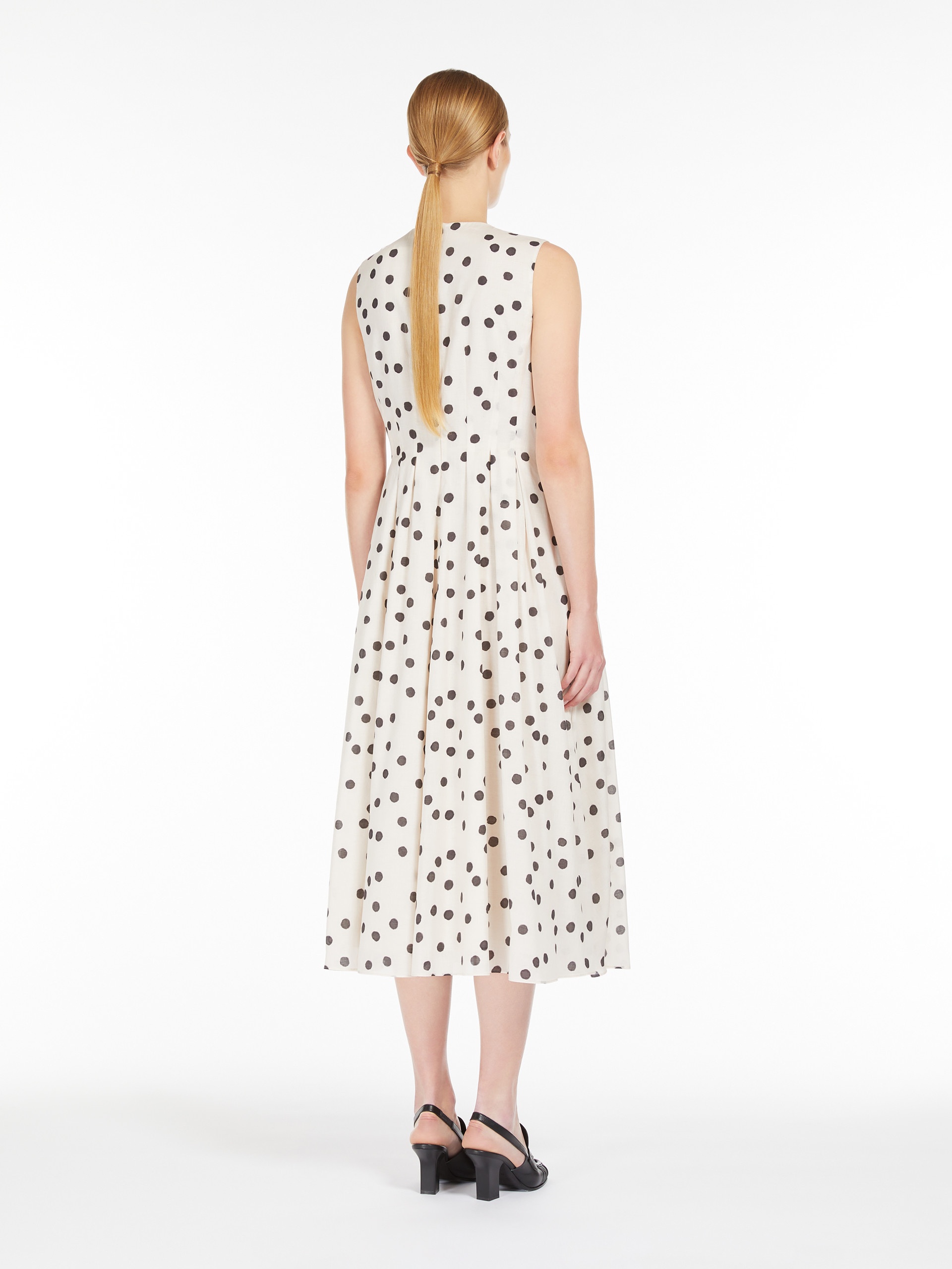 CAROL Printed cotton voile dress - 4