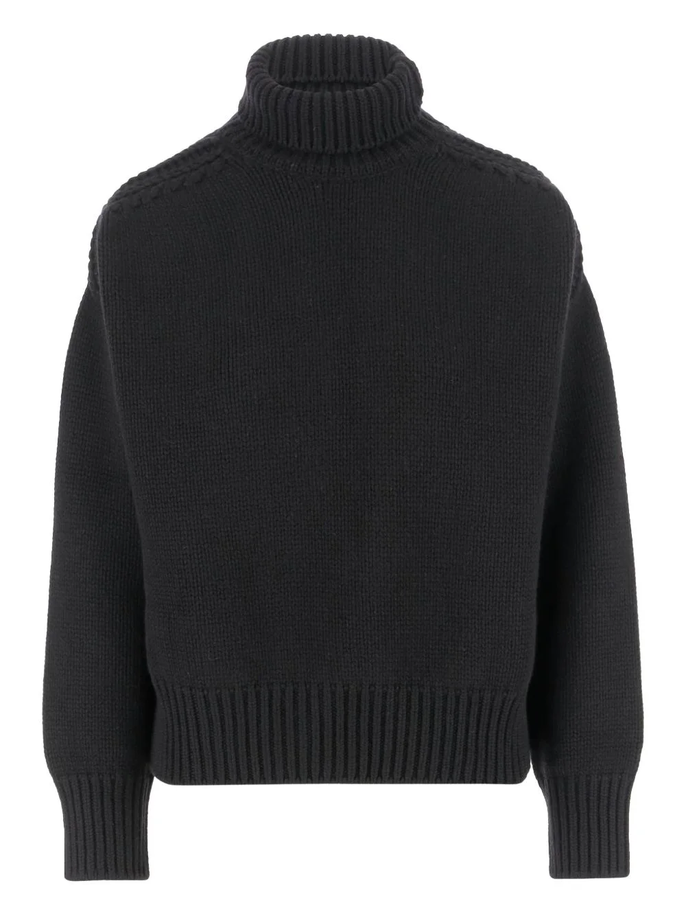 turtleneck open-back sweater - 1