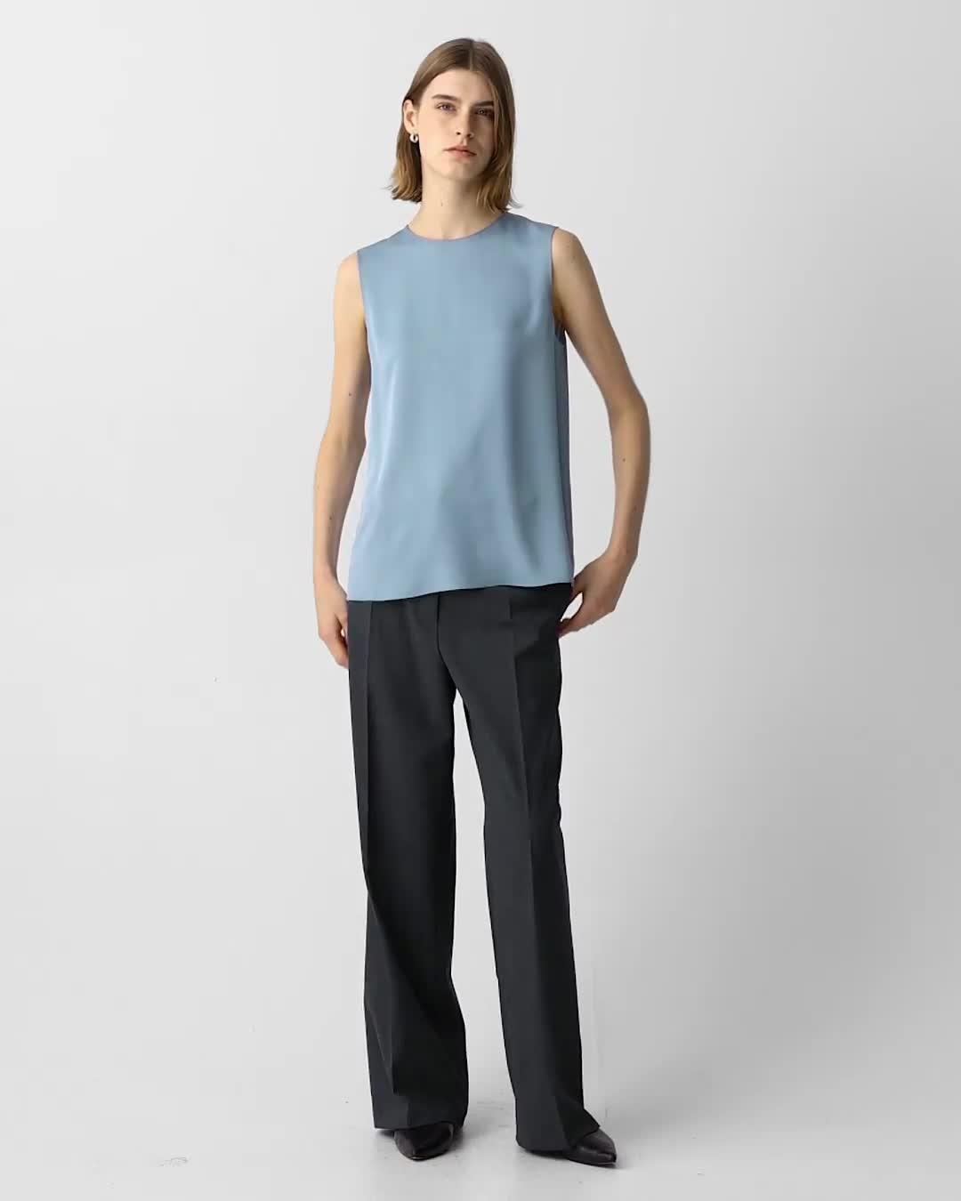 Shell Top in Silk Georgette - 7