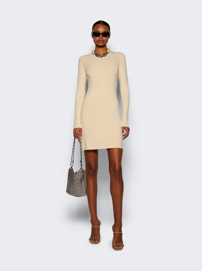 rabanne Short Dress Cream outlook