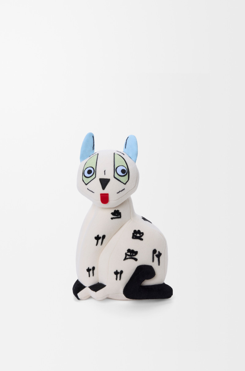 Cat stuffed toy in cotton velvet 1