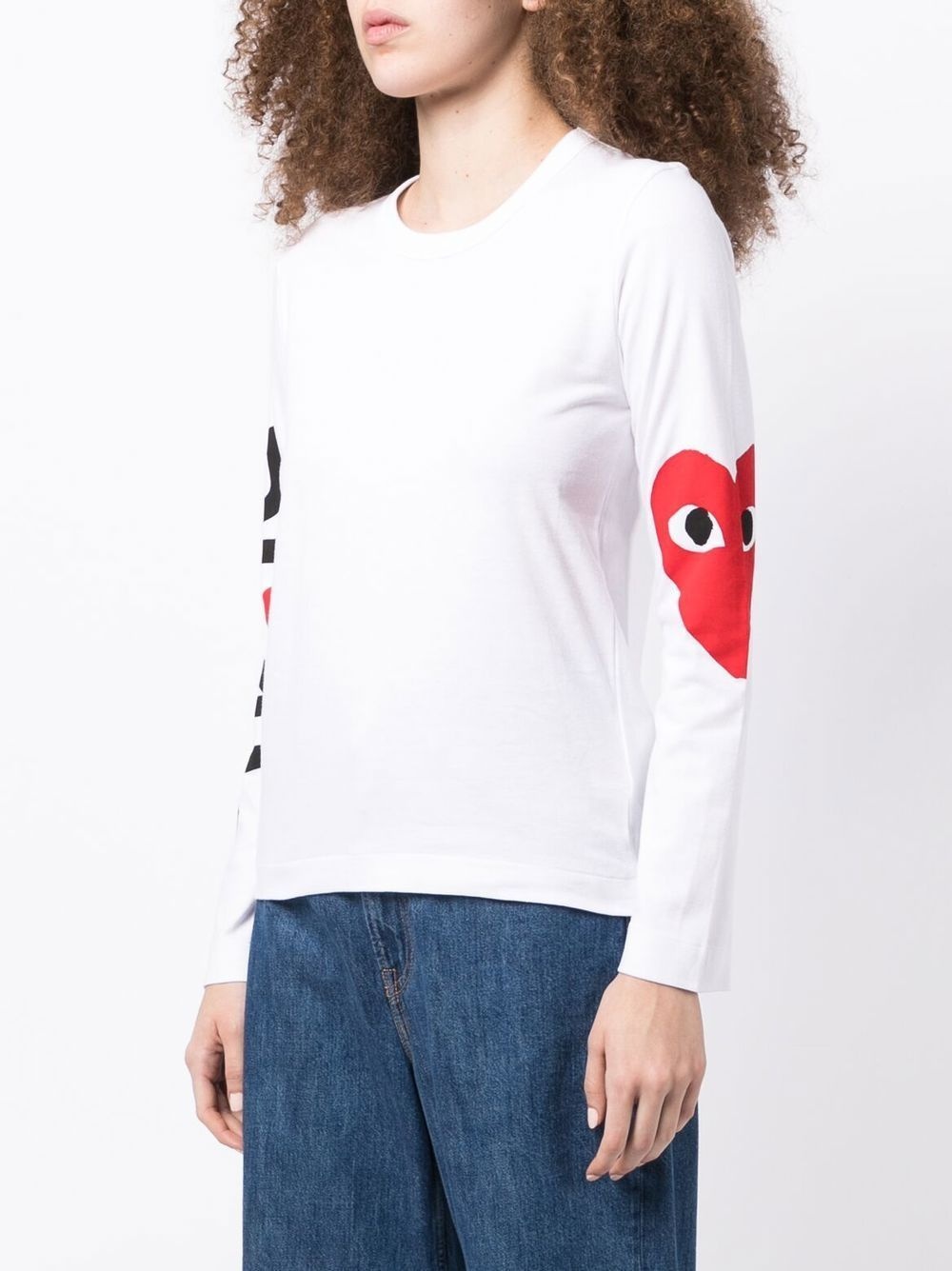 logo-print crew neck top - 6