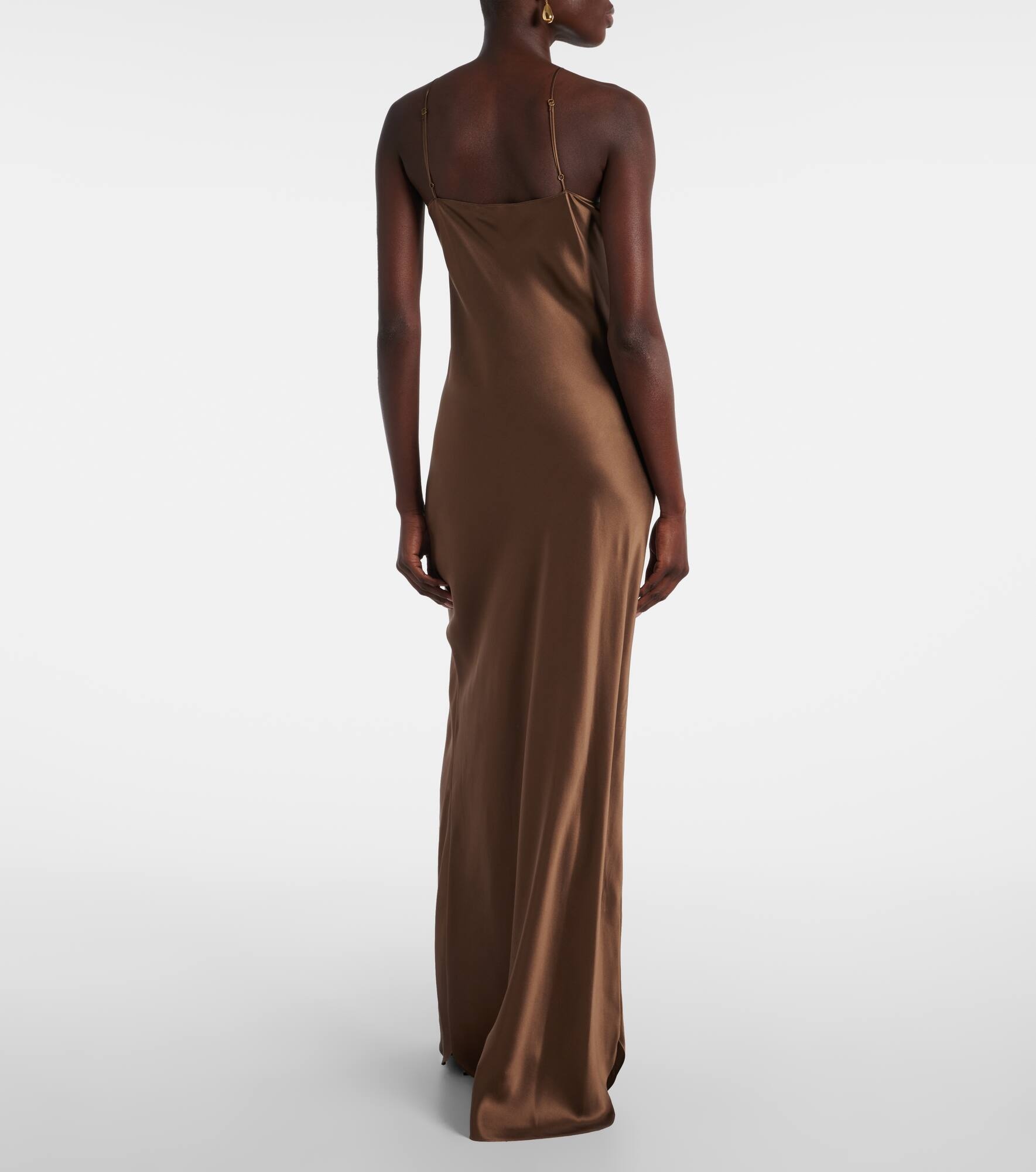 Cami silk charmeuse slip dress - 3