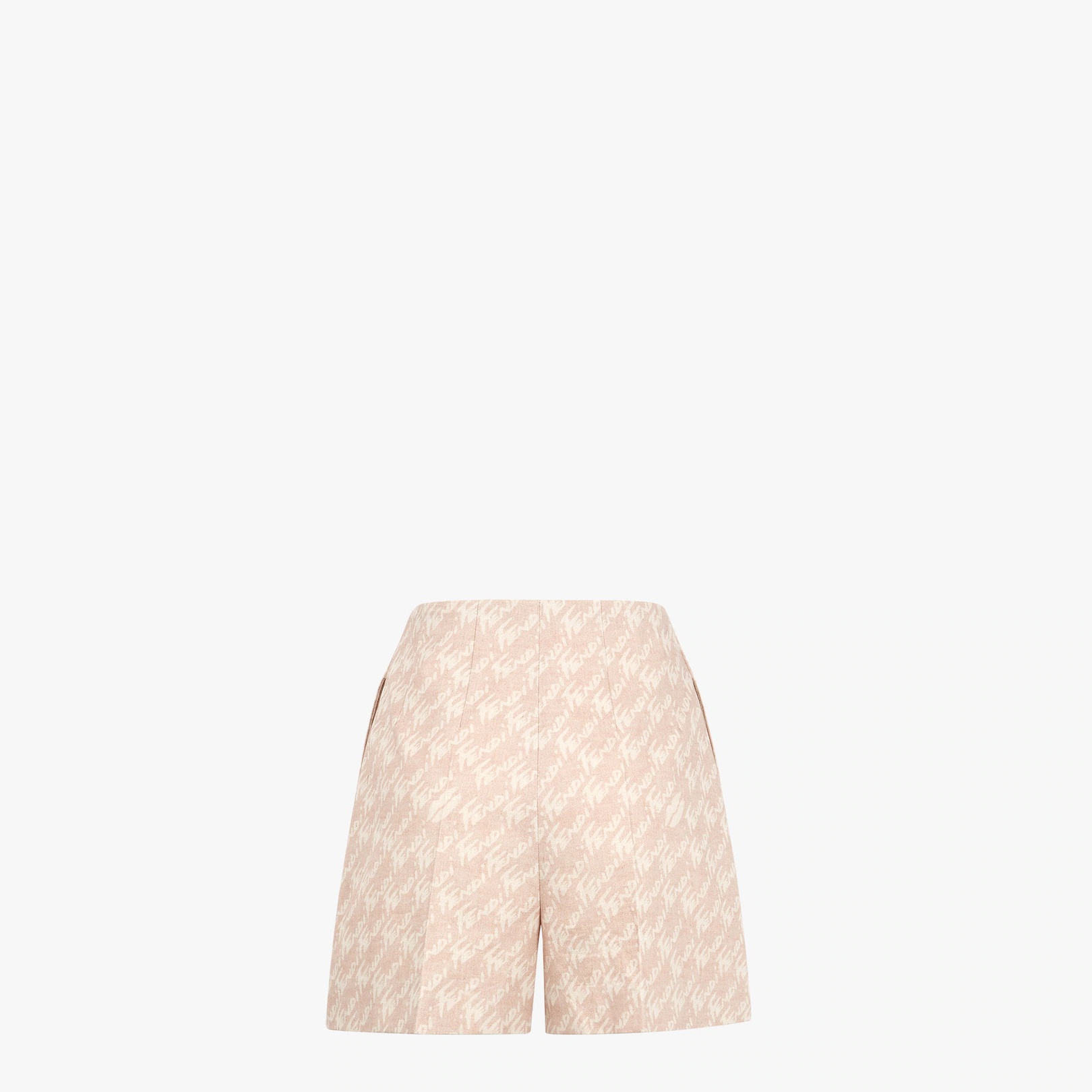 Pink chambray shorts - 2