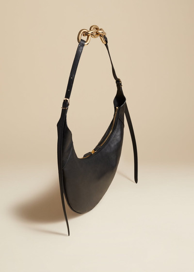 KHAITE The Alessia Shoulder Bag in Black Leather outlook