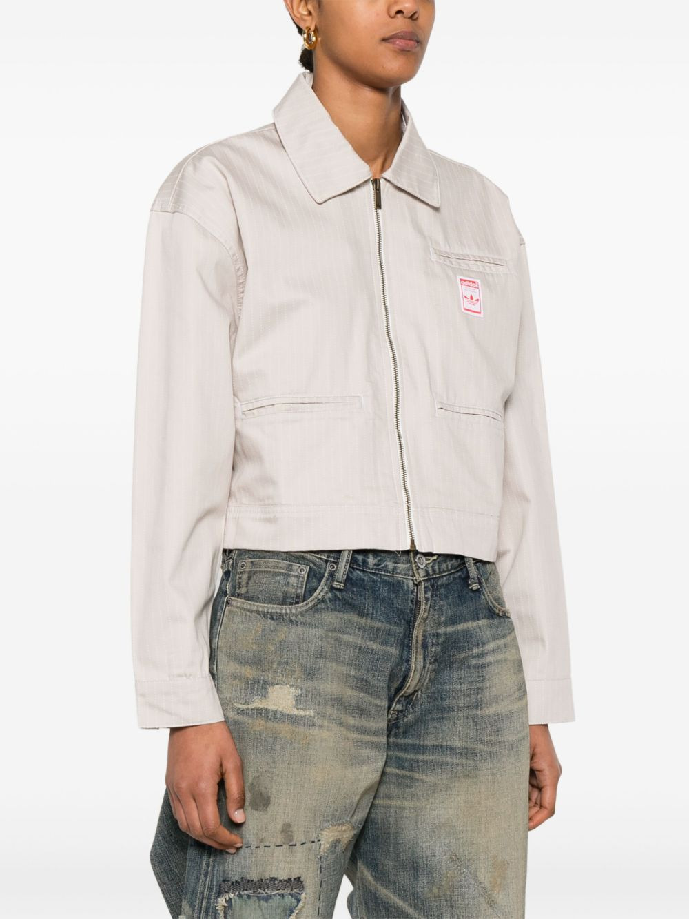 AOP cropped jacket - 3