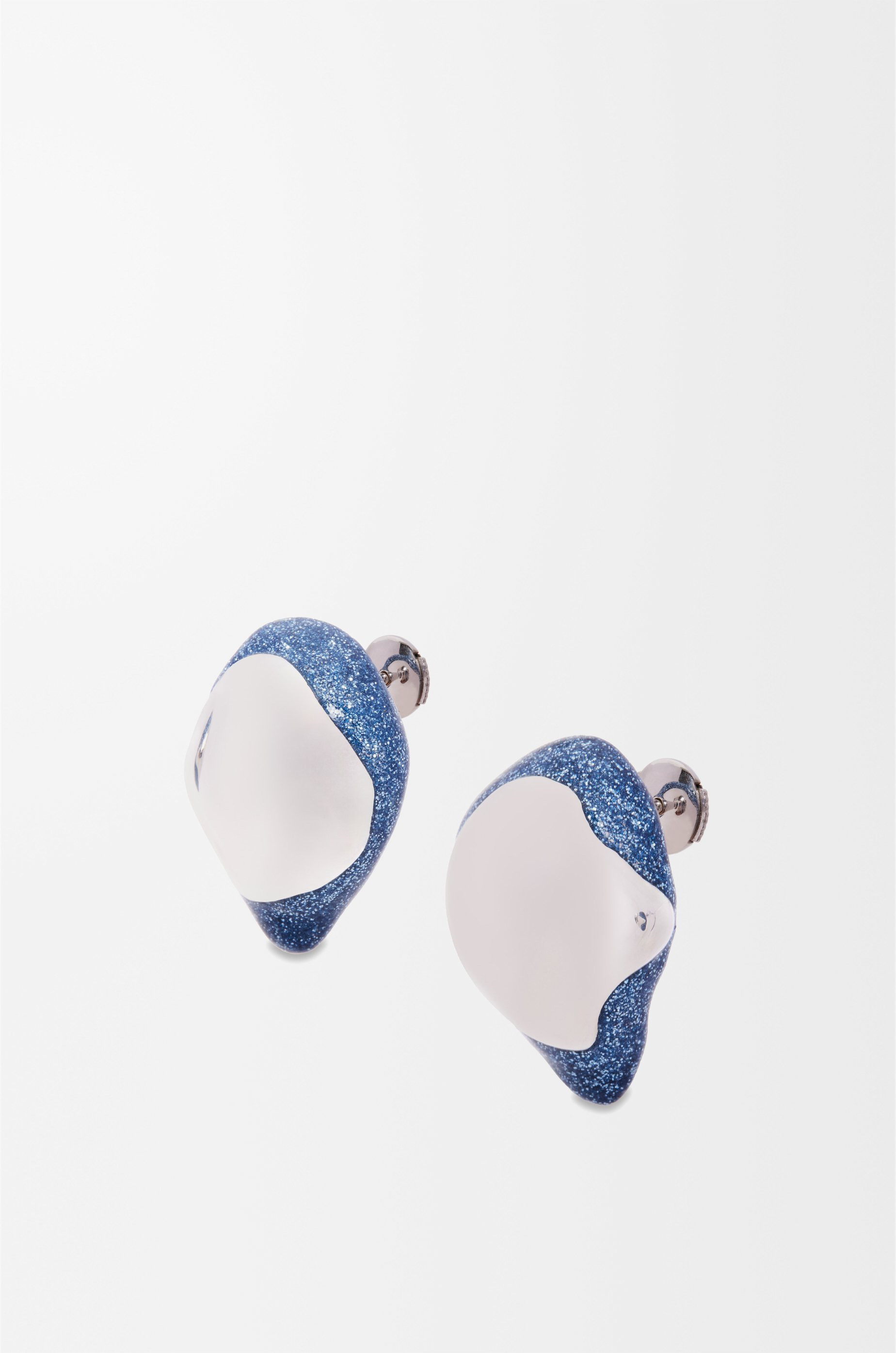 Foam Drip earrings in sterling silver and enamel - 3
