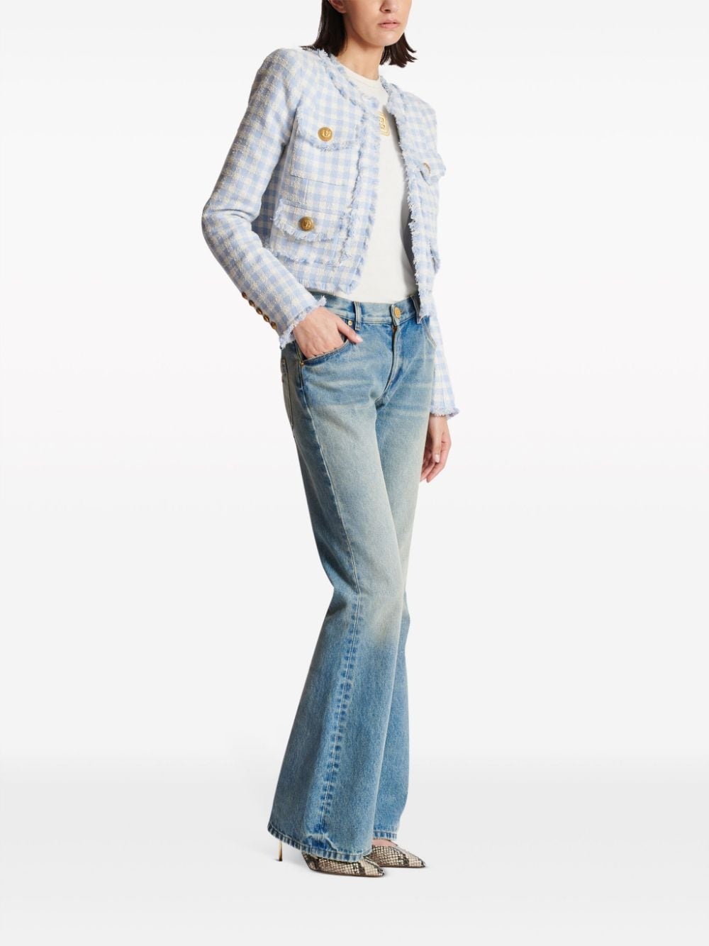 Western low-rise bootcut jeans - 3