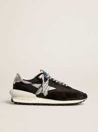 ★Golden Goose★Running Sole ナイロン プリント入りスター★ Running Sole ナイロン＆スエード イエロースター（スニーカー