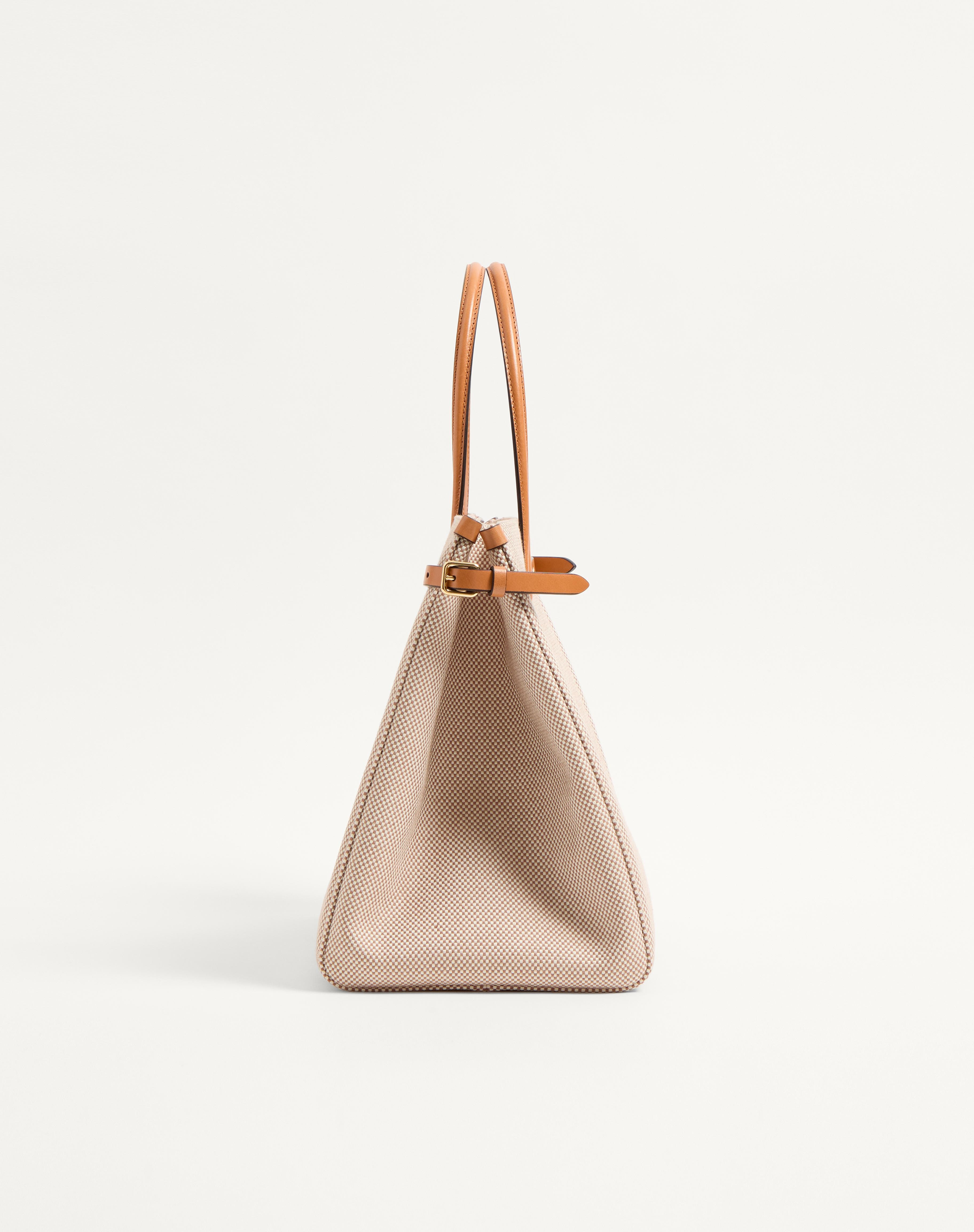 VALENTINO GARAVANI ANTIBES MEDIUM CANVAS SHOPPING BAG - 4
