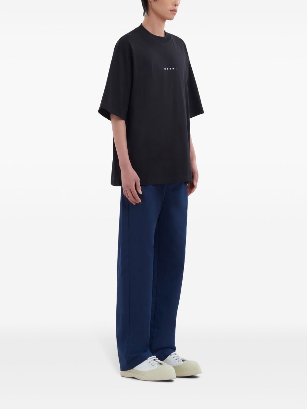 logo-print cotton T-shirt - 3
