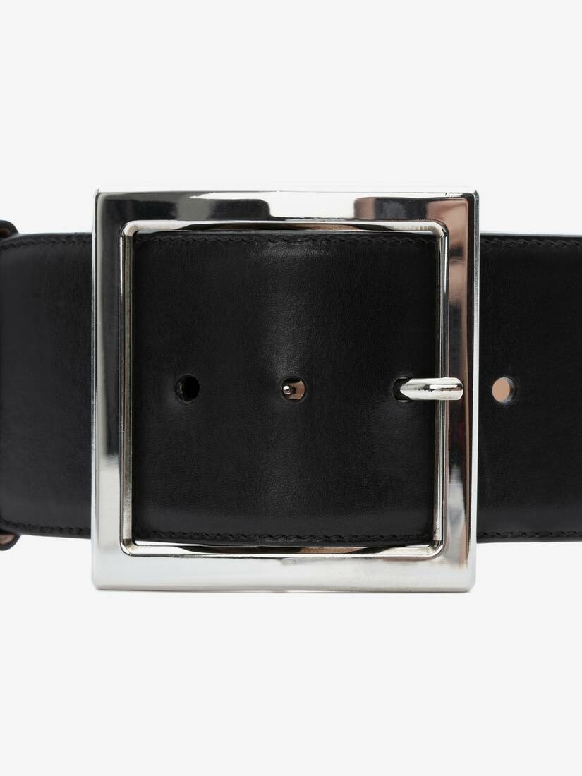 Square Belt in Black - 3