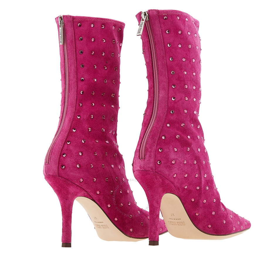 Paris Texas Ladies Pink Ruby Holly Mama Ankle Boots - 3