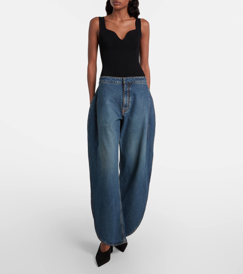 Alaïa Ribbed-knit bodysuit outlook