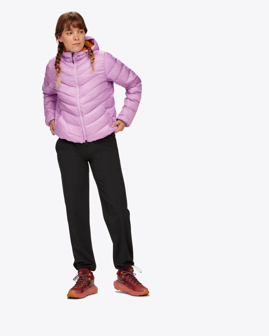 Women's Hooded Down Jacket - 3