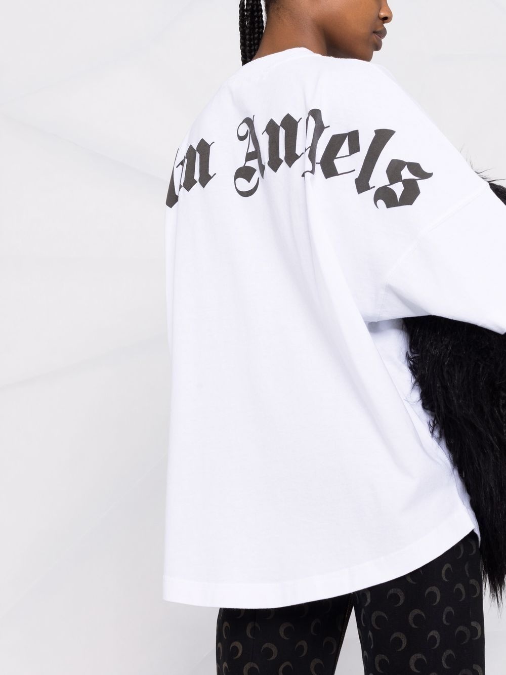 logo-print high-neck T-shirt - 5