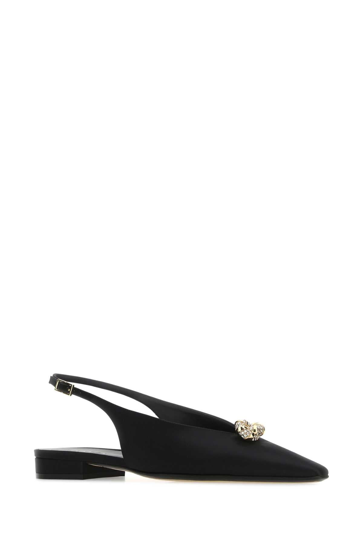 Lanvin Women Black Satin Ballerinas - 2
