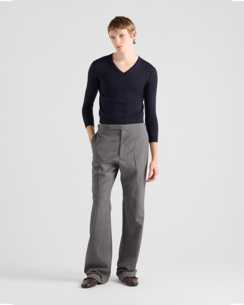 Prada V-neck wool sweater outlook