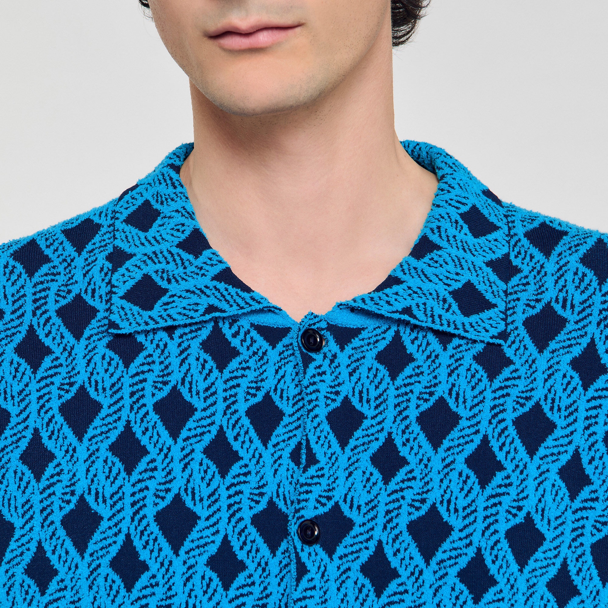 ROPE JACQUARD CARDIGAN SHIRT - 3