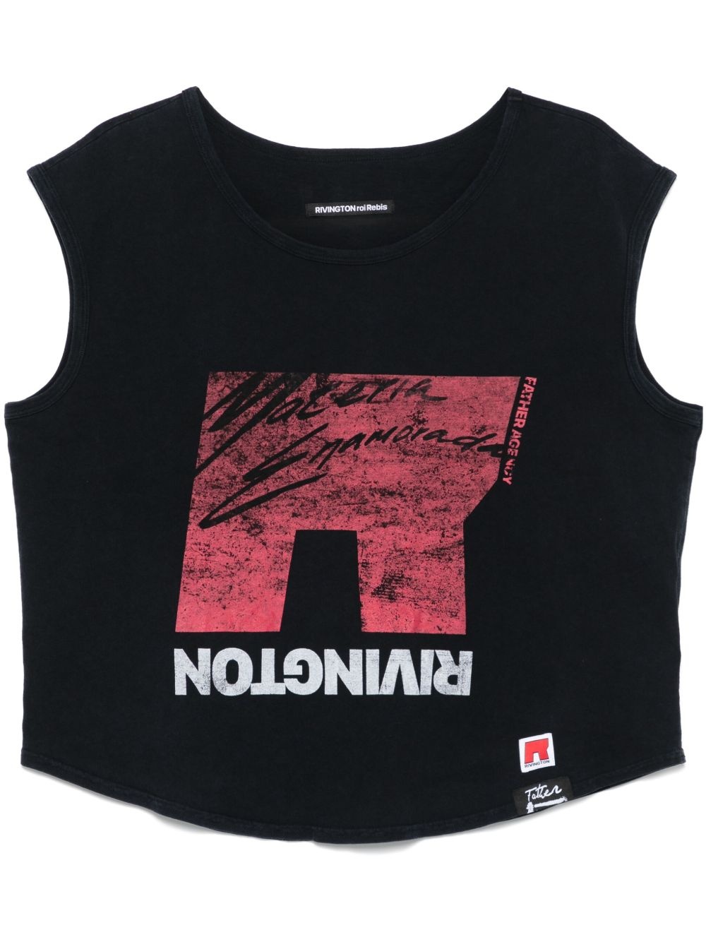 【Rivington Roi Rebis】ブラック R'chon Muscle トップス Rivington Roi Rebis: Black R'chon Muscle Tank Top | SSENSE