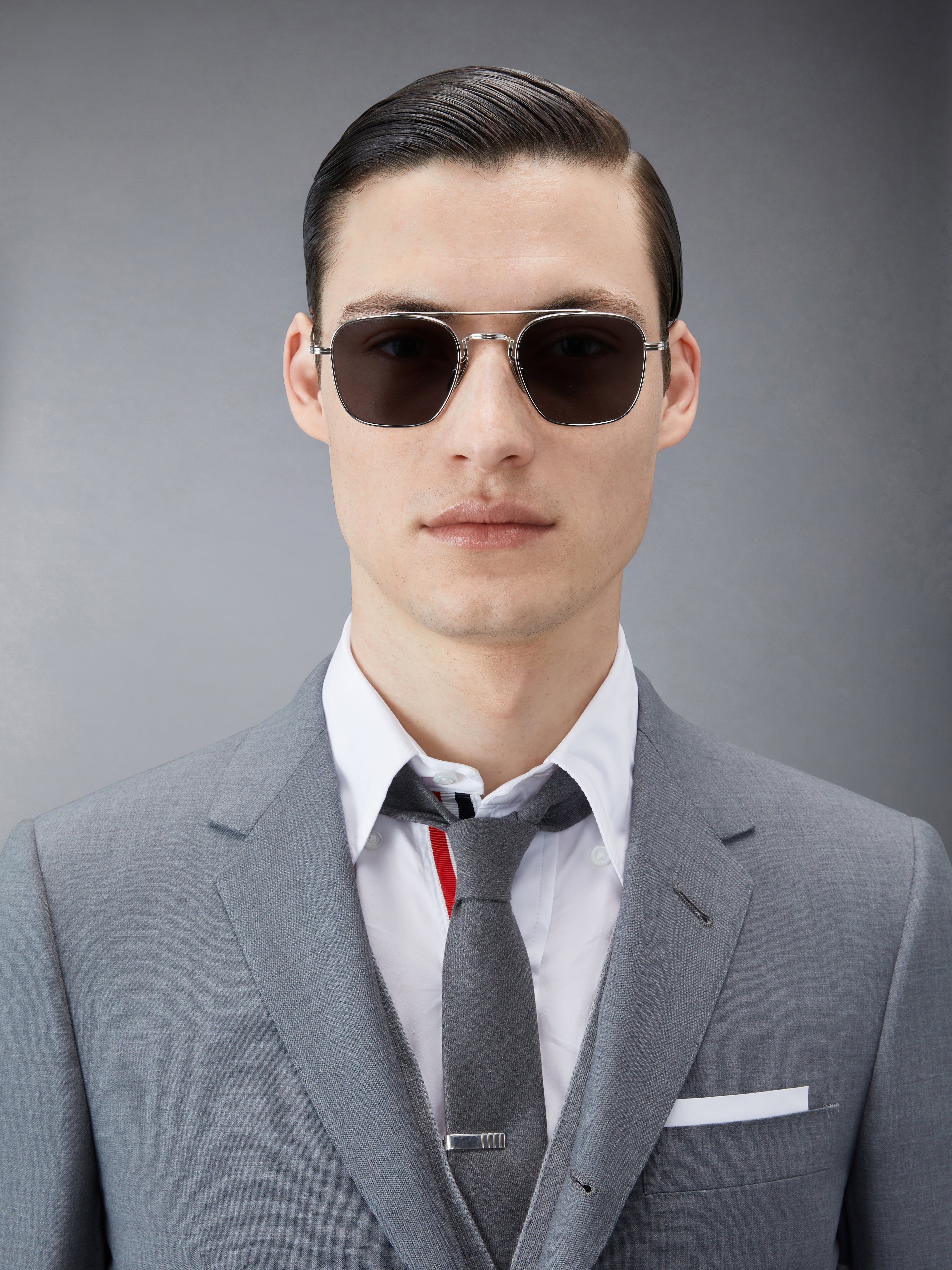 TITANIUM SQUARED AVIATOR SUNGLASSES - 2