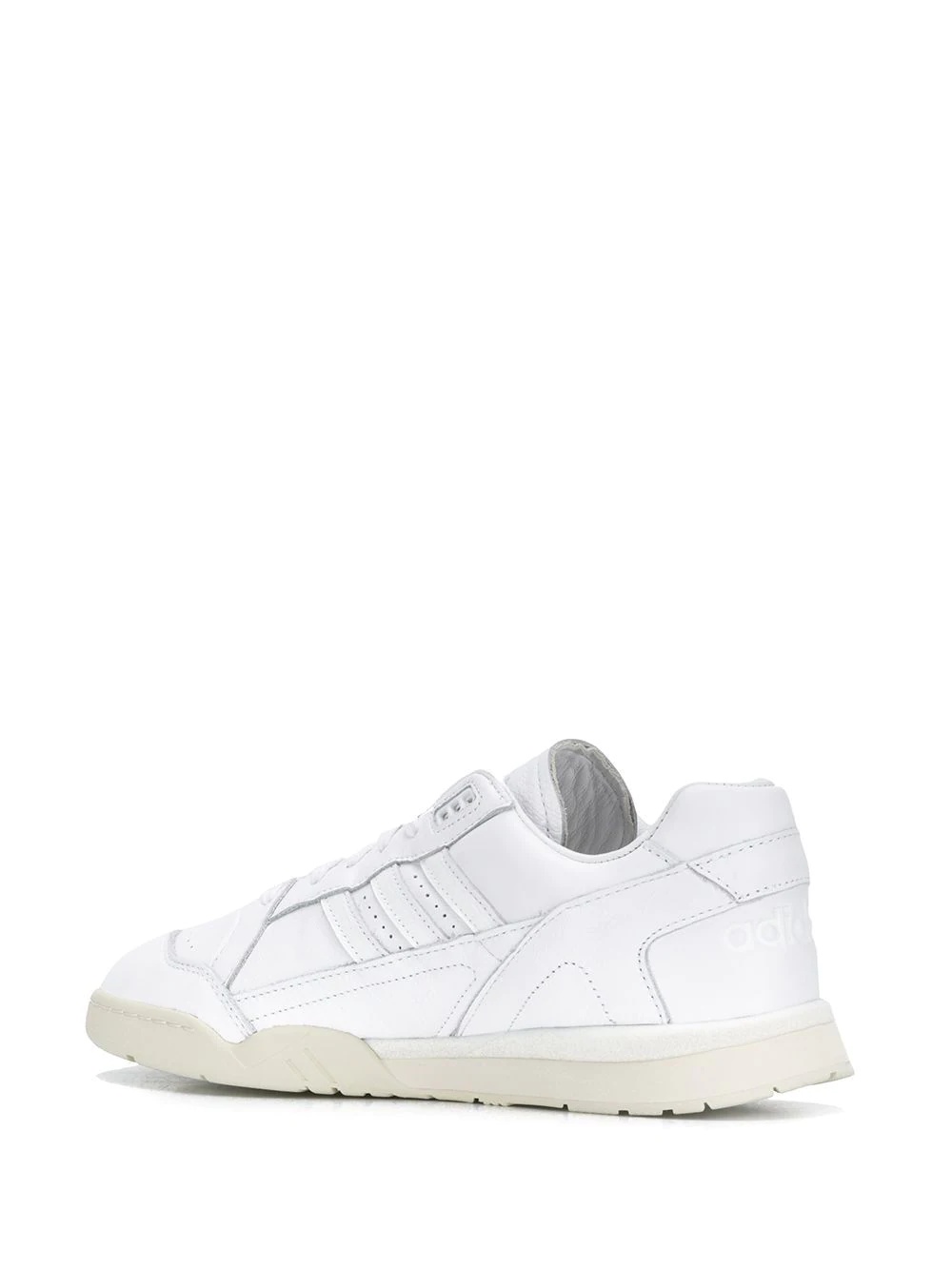 white AR leather low top sneakers - 5