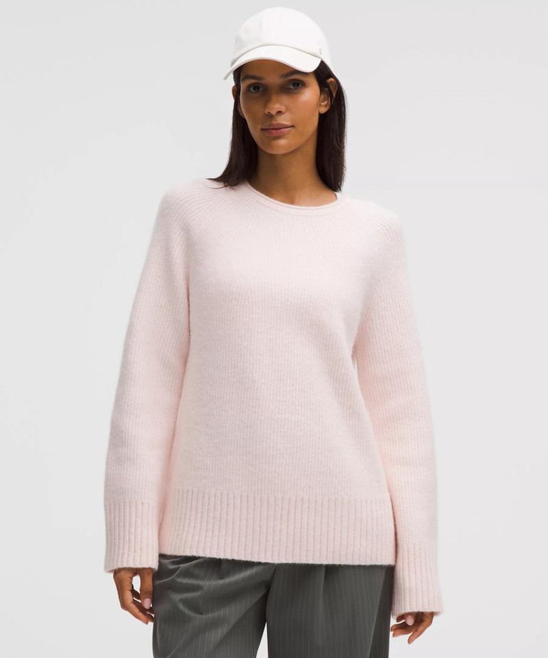 Alpaca-Blend Crewneck Sweater 1
