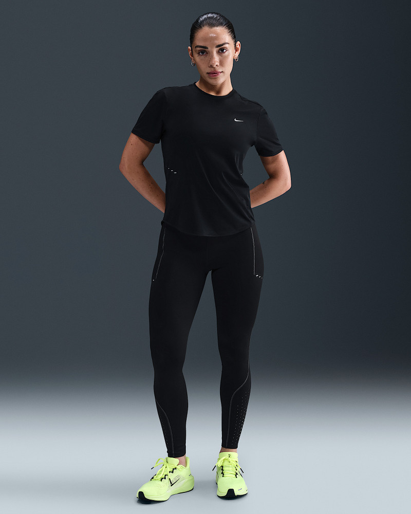 Nike Swift Women's High-Waisted 7/8 Running Leggings with Reflective Accents 1
