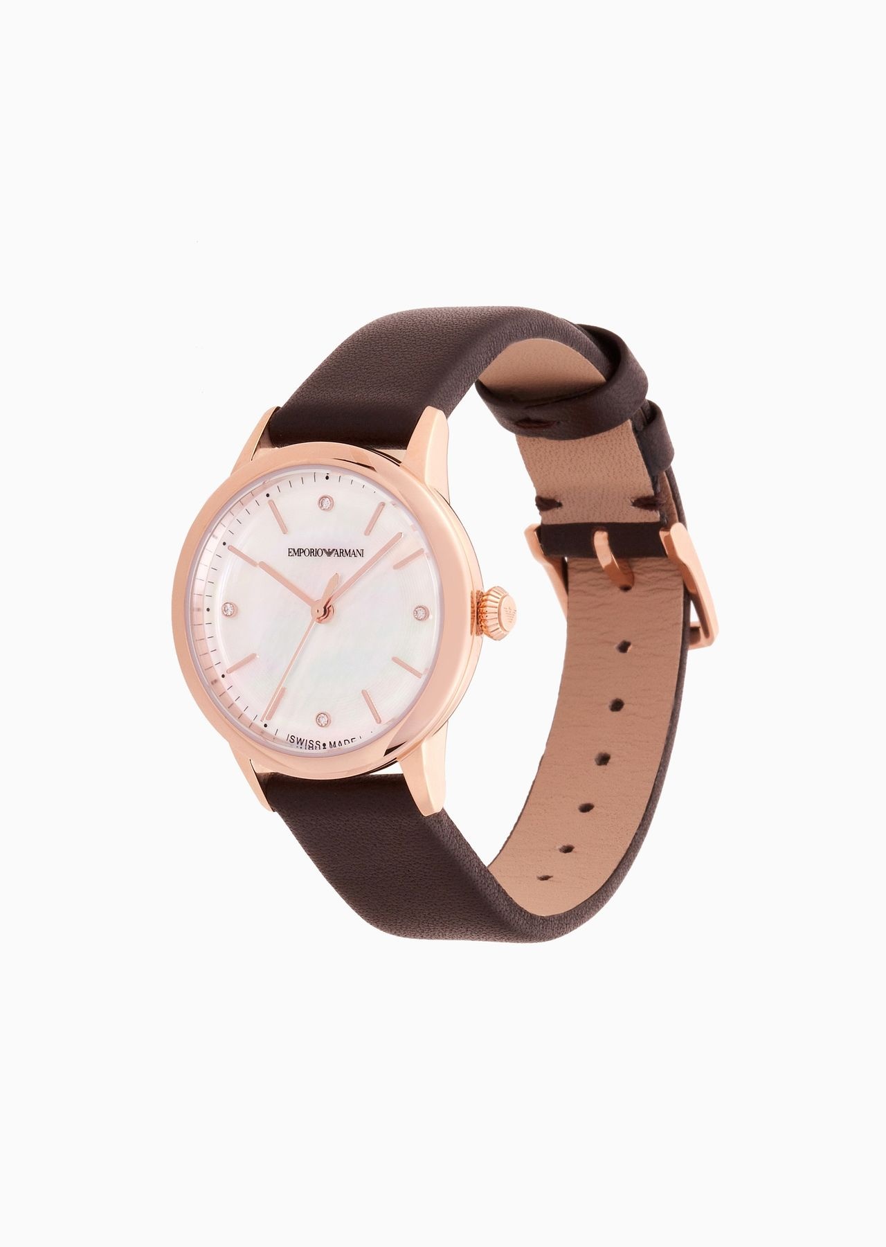 Swiss Made Automatic Brown Leather Watch - 2