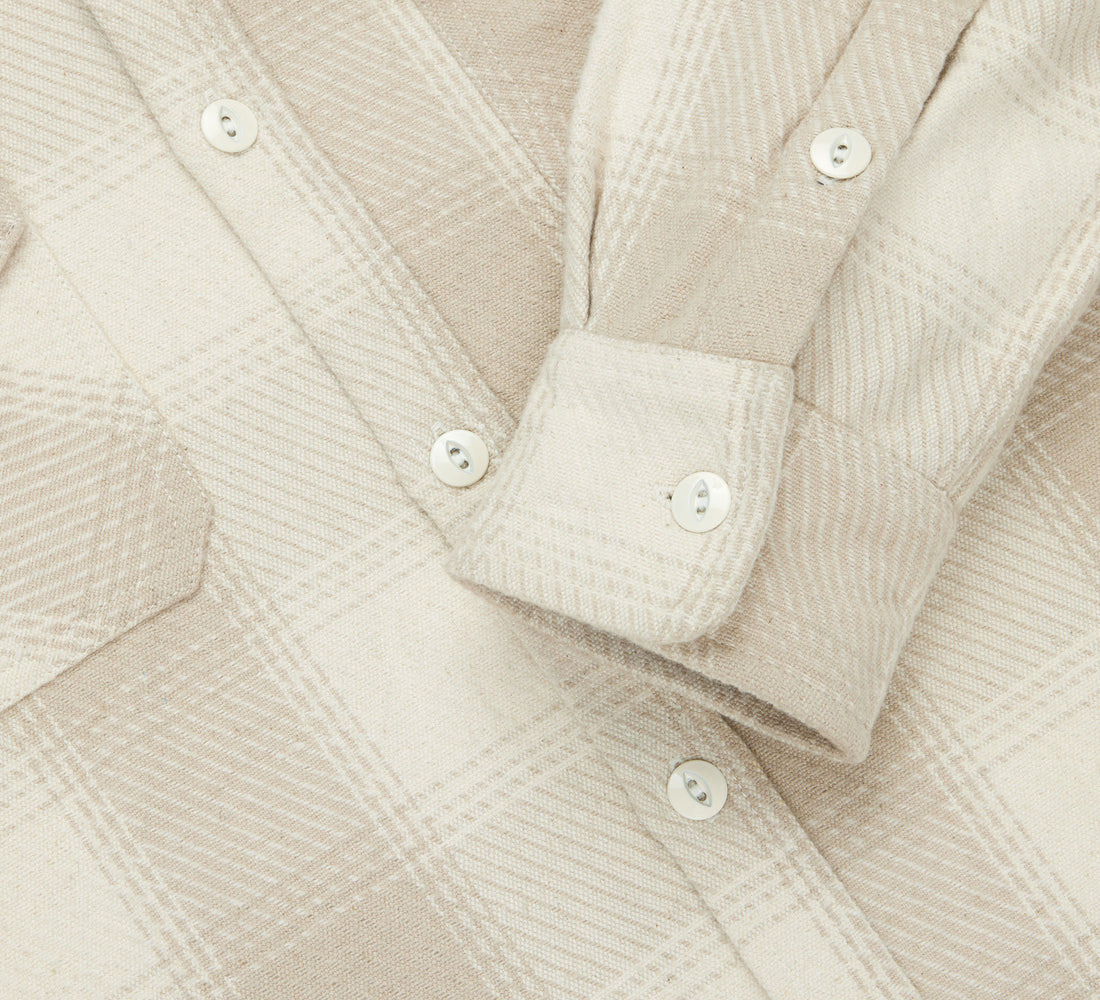 Crosscut Flannel - Alabaster Twill - 4