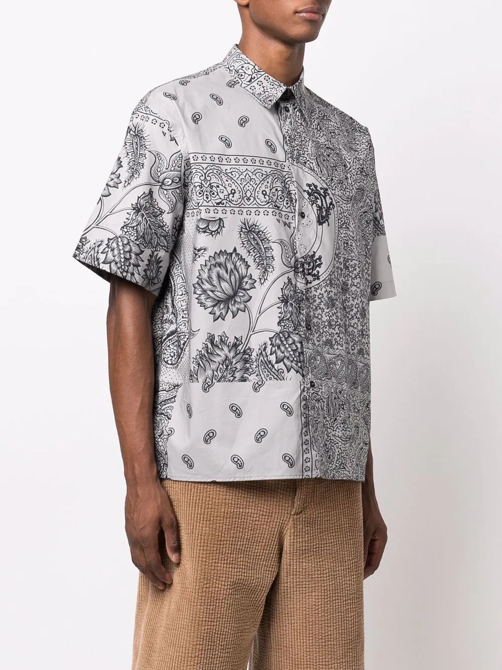 paisley-print short-sleeve shirt - 3