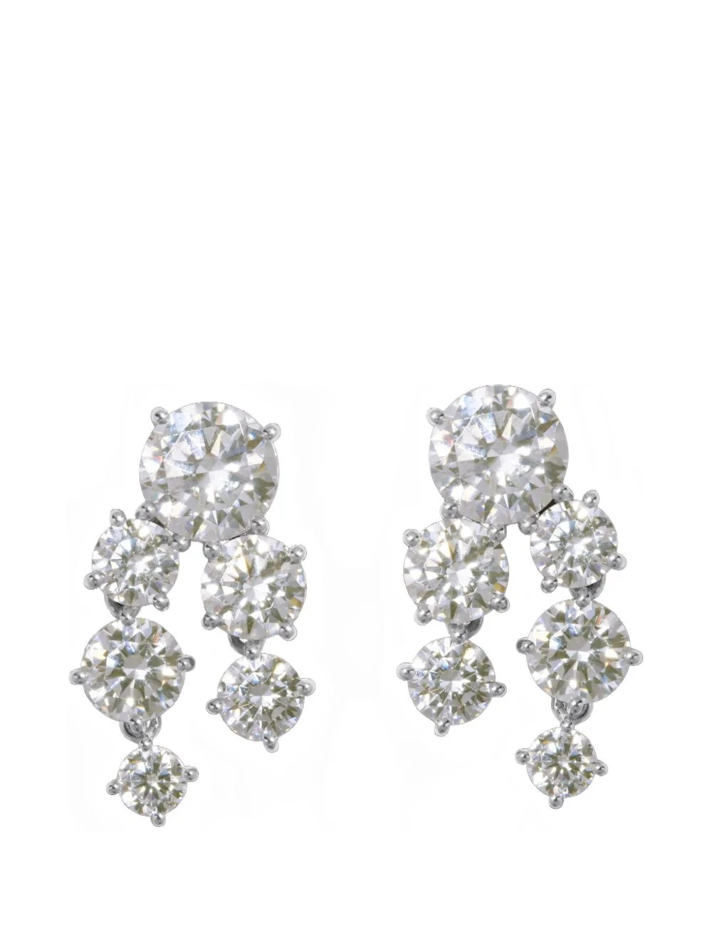 cubic zirconia drop earrings - 1