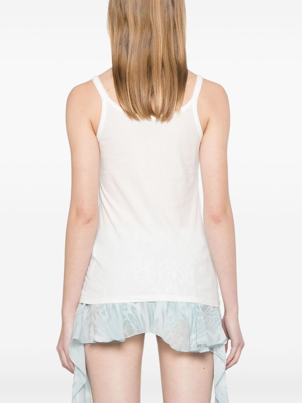 dripping-logo tank top - 4