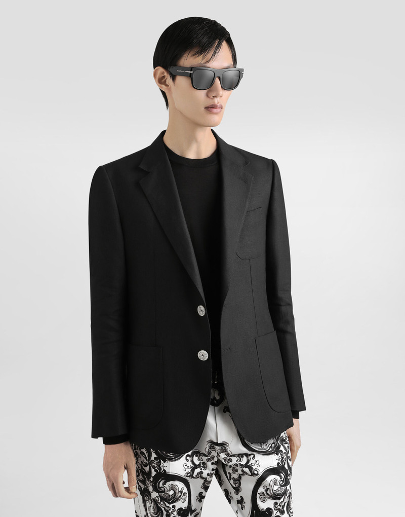 Portofino single-breasted linen jacket 4