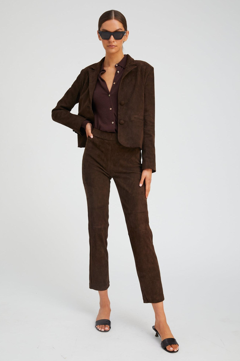 SPRWMN AMERICANO SUEDE CLAIRE BLAZER outlook