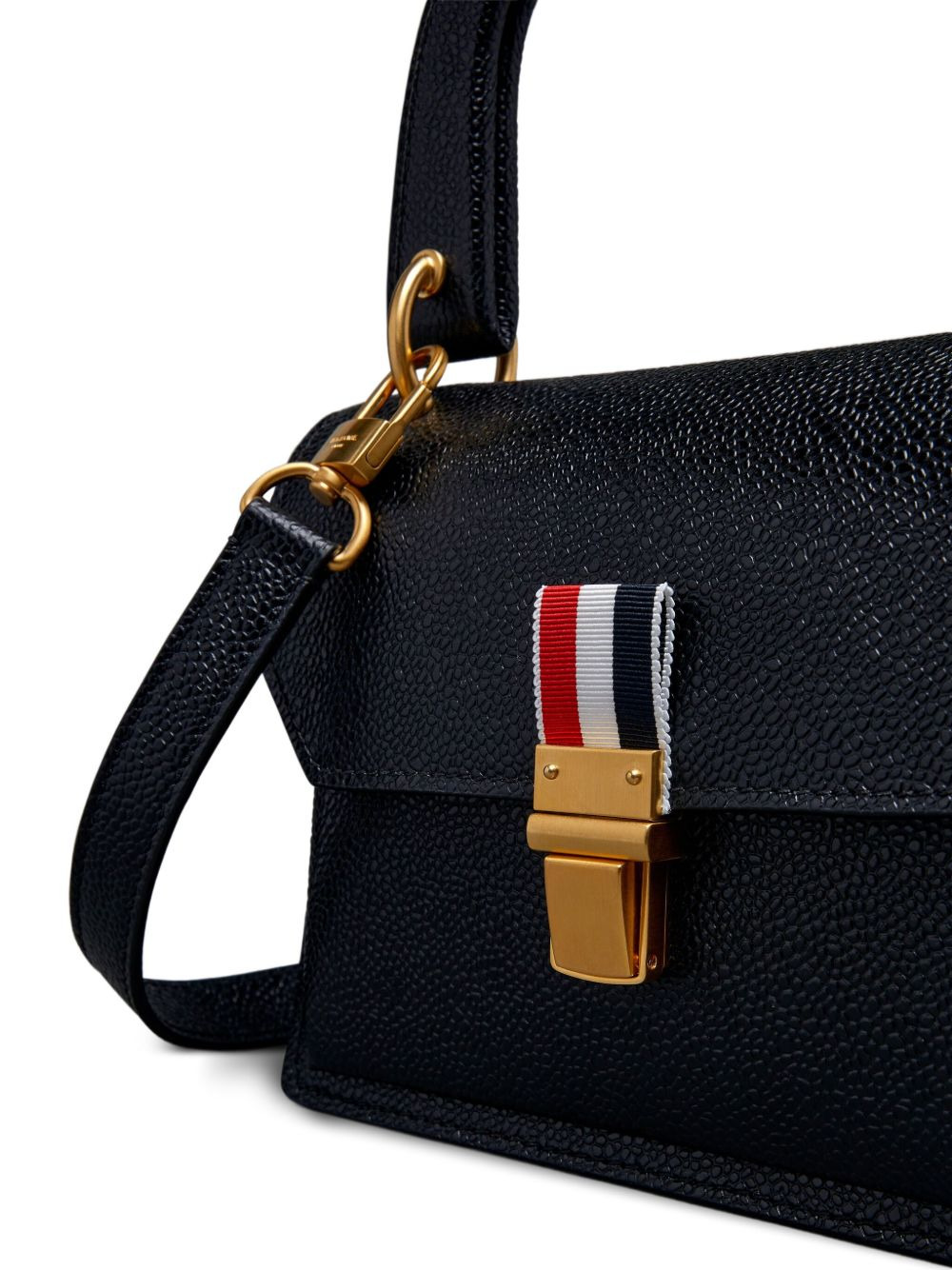 pebble-grain leather tote bag - 5