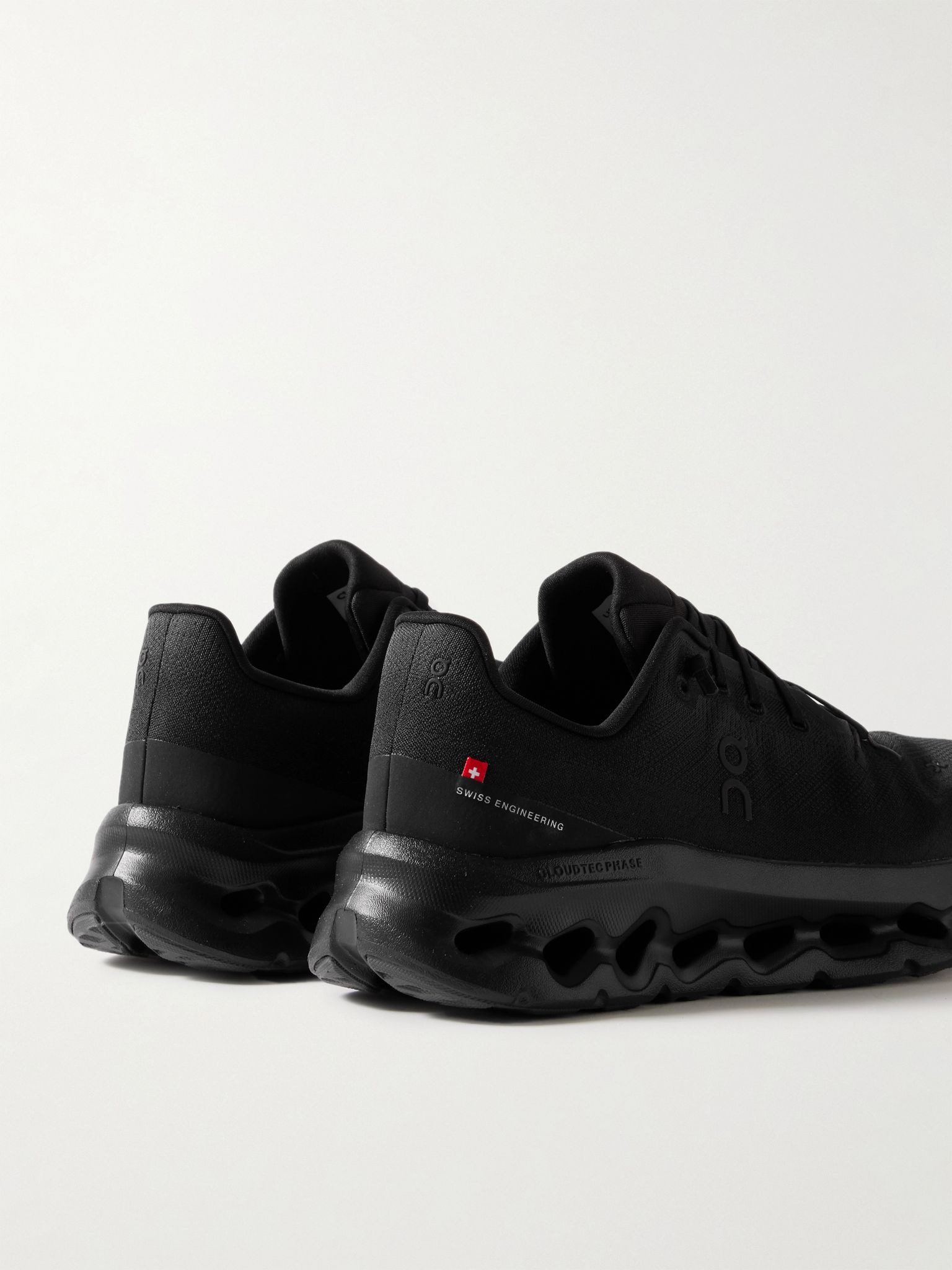 Cloudtilt Stretch-Knit Sneakers Black - 5