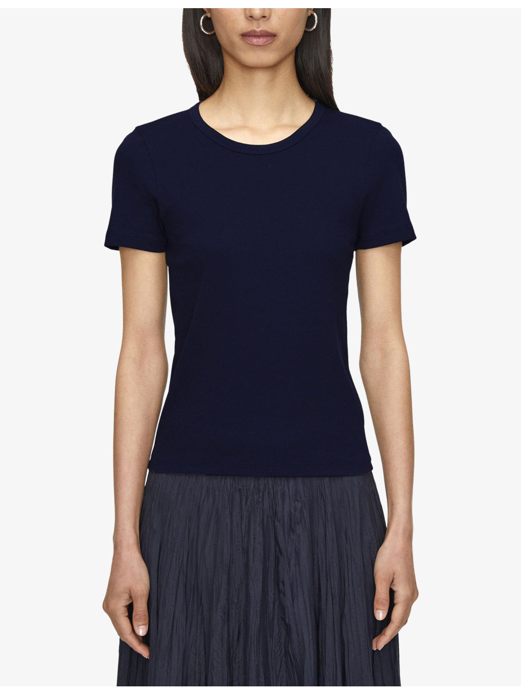 The Jersey Rib Round-Neck Stretch-Cotton T-Shirt - 3