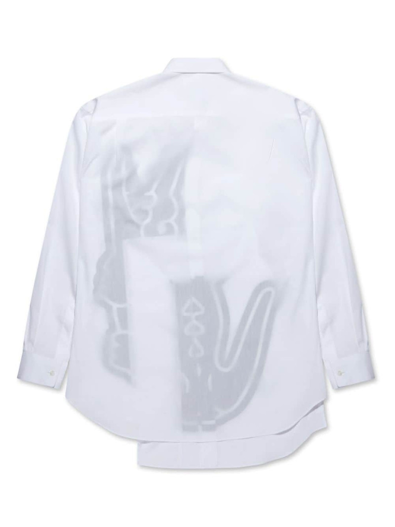 Comme des Garçons SHIRT logo-embroidered cotton shirt outlook