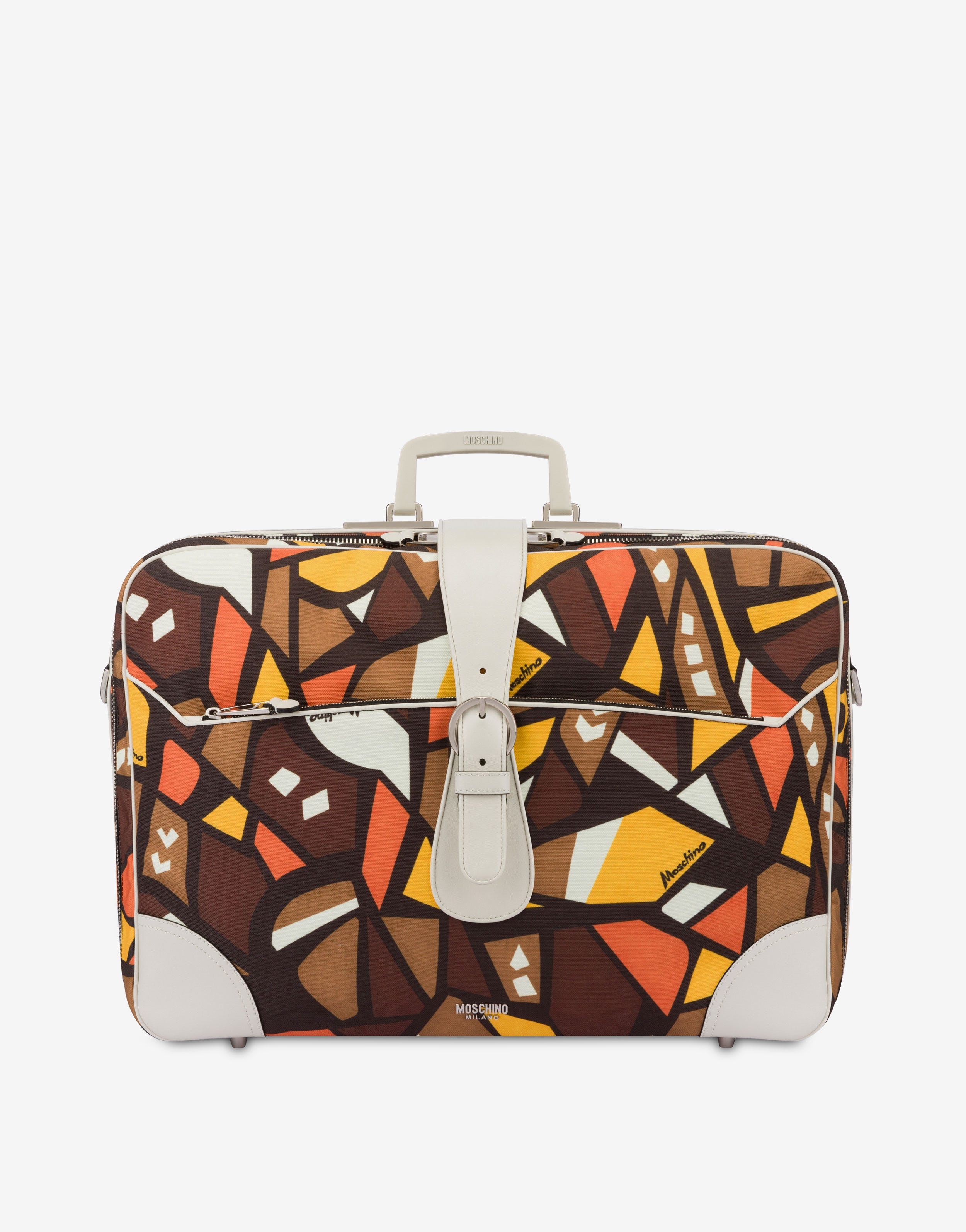 WOOD PRINT CANVAS TRAVEL BAG - 1