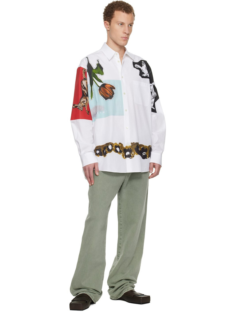 Marni White Artists' Capsule Poplin Shirt outlook