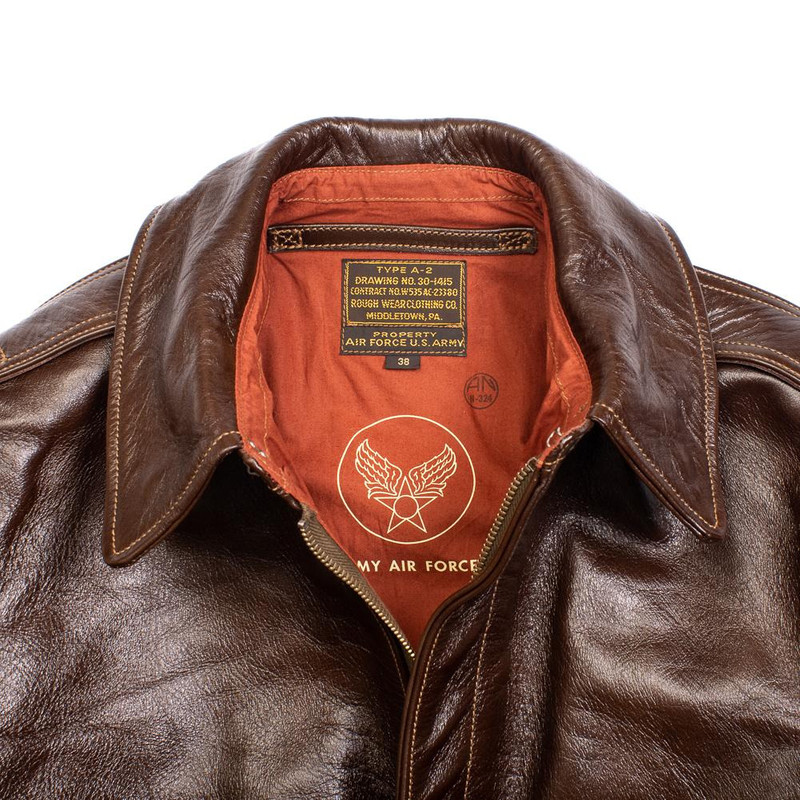 Buzz Rickson's Buzz Rickson's Type A-2 Rough Wear 23380 No Stencil Leather Jacket Seal Brown outlook