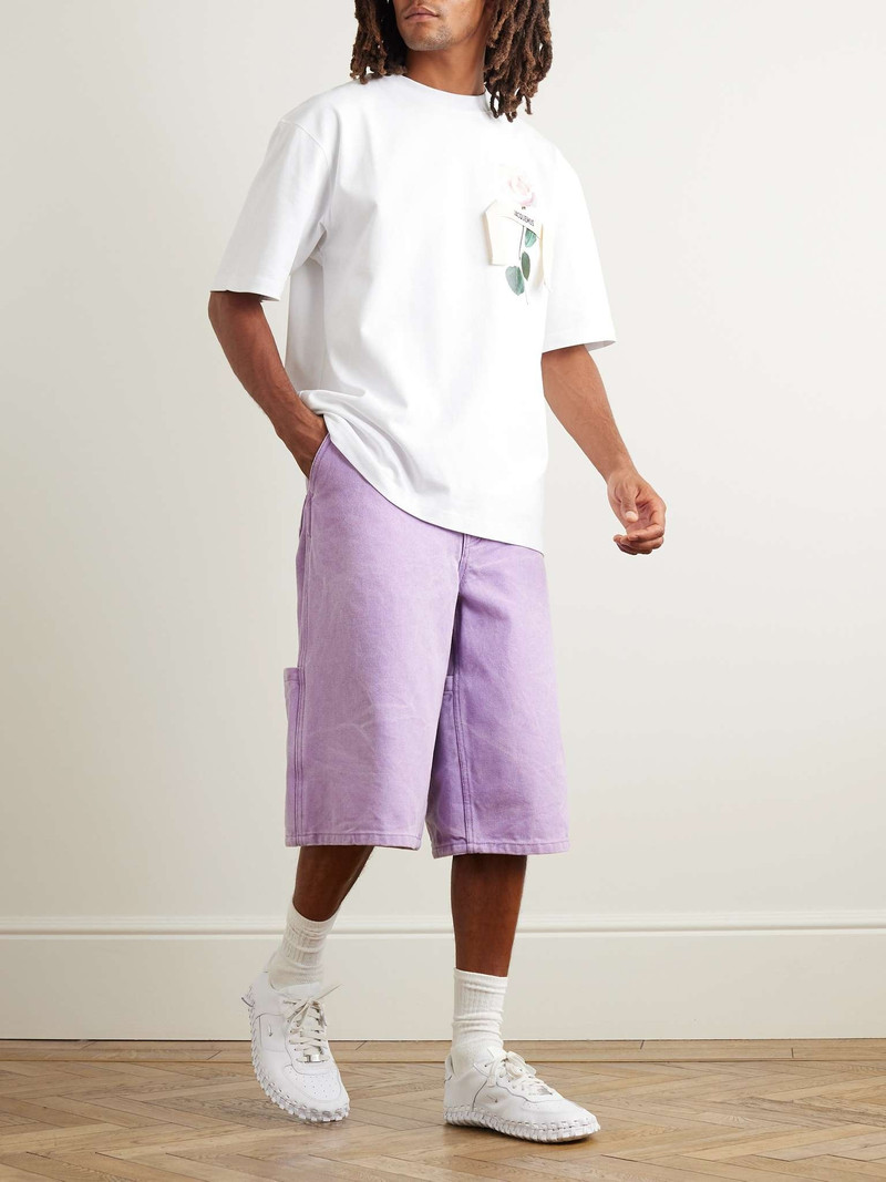 JACQUEMUS Logo-Appliqéd Printed Cotton-Jersey T-Shirt outlook