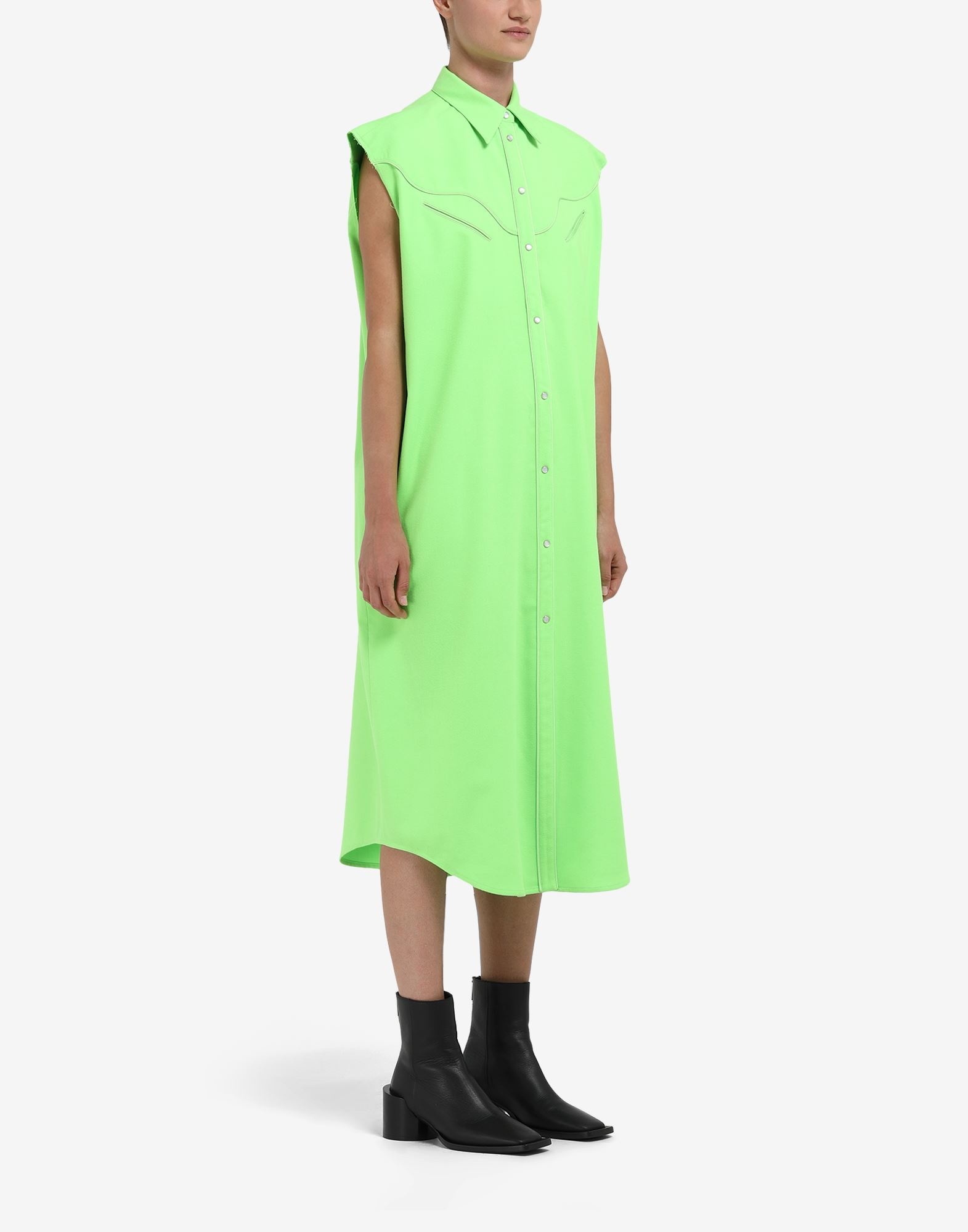 Western sleeveless shirt-dress - 3