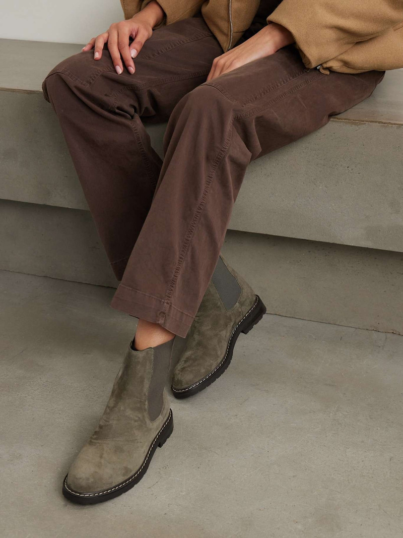 LEGRES 71 suede Chelsea boots Army green outlook