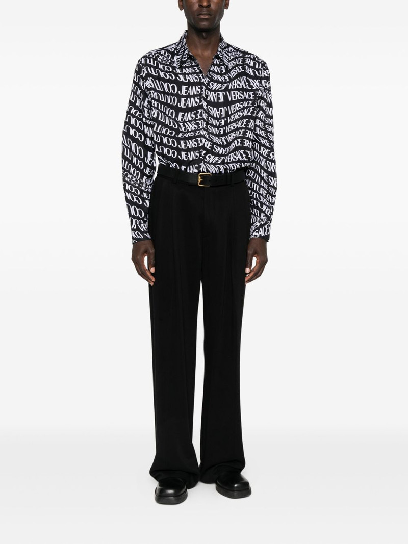 VERSACE JEANS COUTURE logo-print long-sleeves shirt outlook