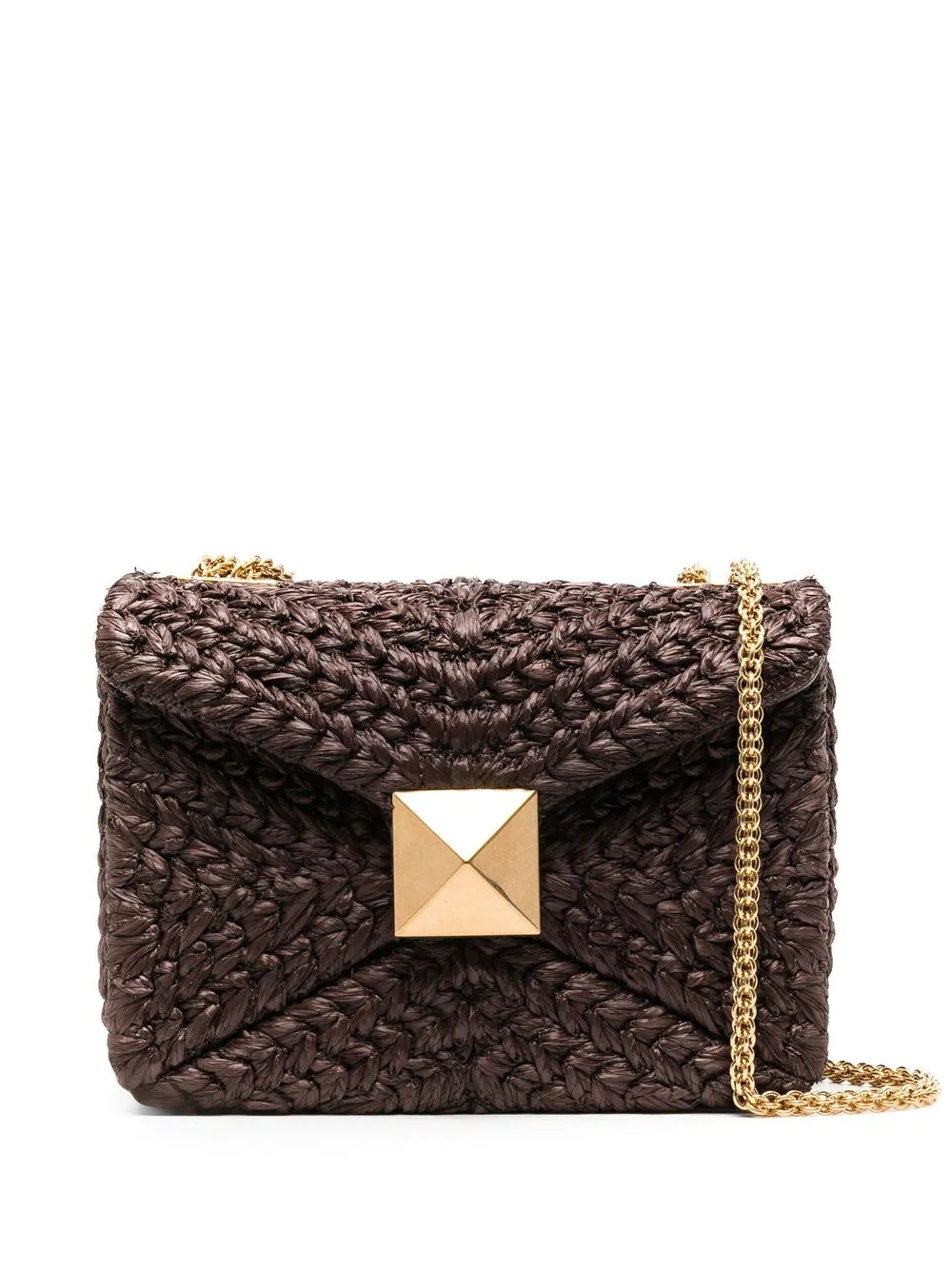 One Stud woven shoulder bag - 1